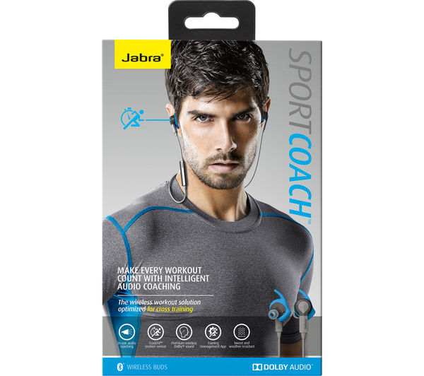 JABRA Sport Coach Wireless Bluetooth Headphones - Blue - Image 5