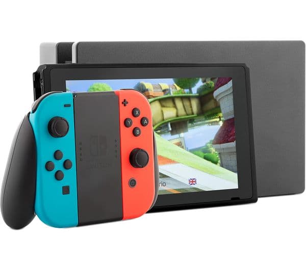 Nintendo Switch Neon Red & Blue - Image 6