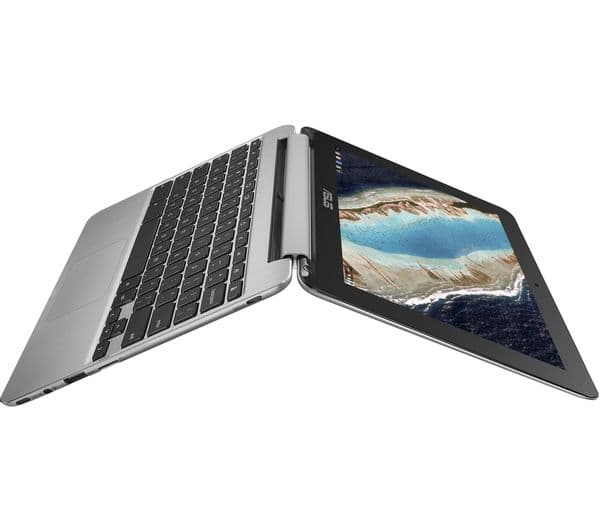 ASUS C101 10.1" 2 in 1 Chromebook - 16 GB eMMC, Silver - Image 10