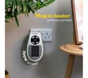 RUSSELL HOBBS RHPH2001 Ceramic Plug Heater - Black & White thumbnail 3
