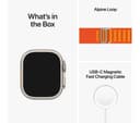APPLE Watch Ultra Cellular - Titanium with Orange Alpine Loop, Medium, 49 mm thumbnail 8