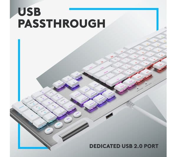 LOGITECH G815 Mechanical Gaming Keyboard - White - Image 4