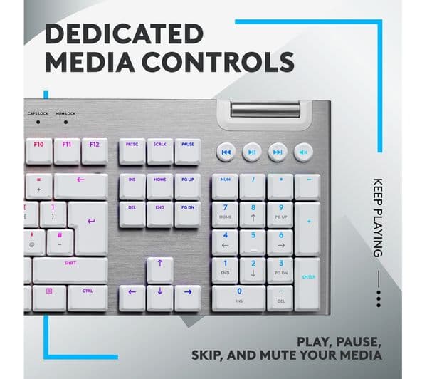 LOGITECH G815 Mechanical Gaming Keyboard - White - Image 6
