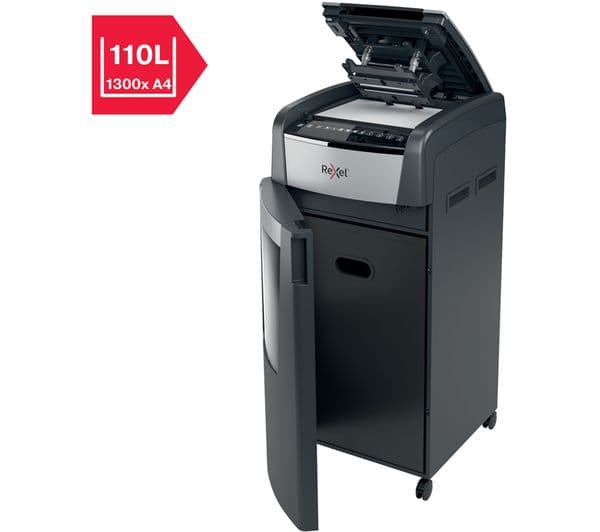 REXEL Optimum AutoFeed+ 600M Micro Cut Paper Shredder - Image 2