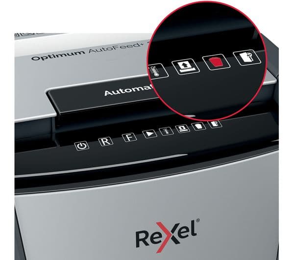 REXEL Optimum AutoFeed+ 600M Micro Cut Paper Shredder - Image 10