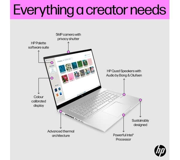HP ENVY 16-h0000na 16" Laptop - Intel® Core™ i7, 1 TB SSD, Silver - Image 3