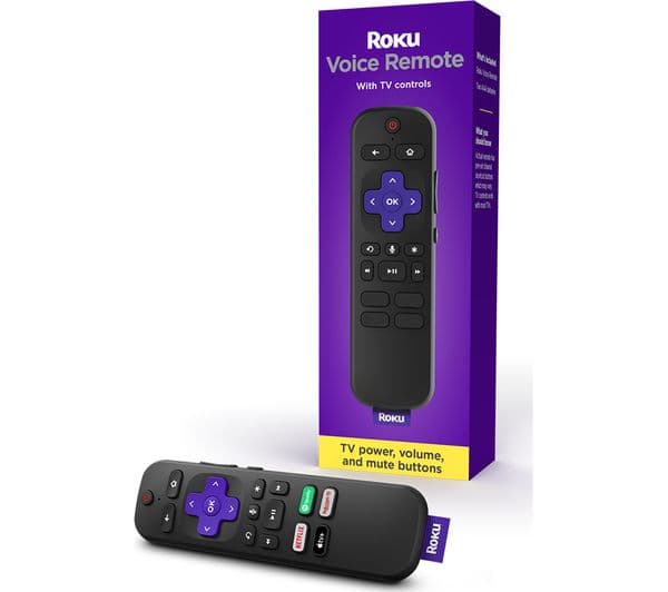 Roku Voice Remote Official Remote Control for Roku TV Players and Audio Devices - Image 1