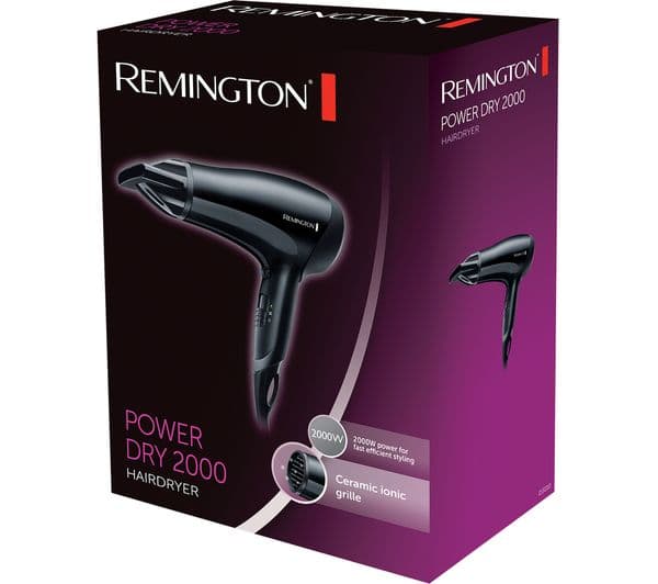 REMINGTON Power Dry D3010 Hair Dryer - Black - Image 3