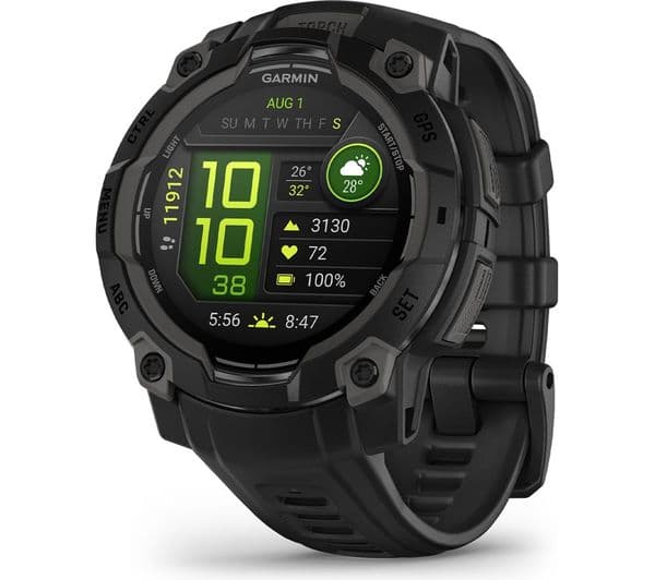 Garmin Instinct 3 AMOLED Smartwatch 45mm Black - Image 1