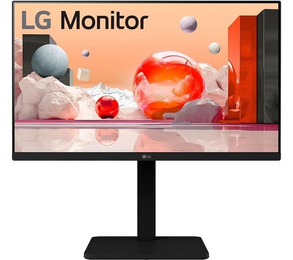 LG 24BA450-B Full HD 24" LED Monitor - Black - Image 1