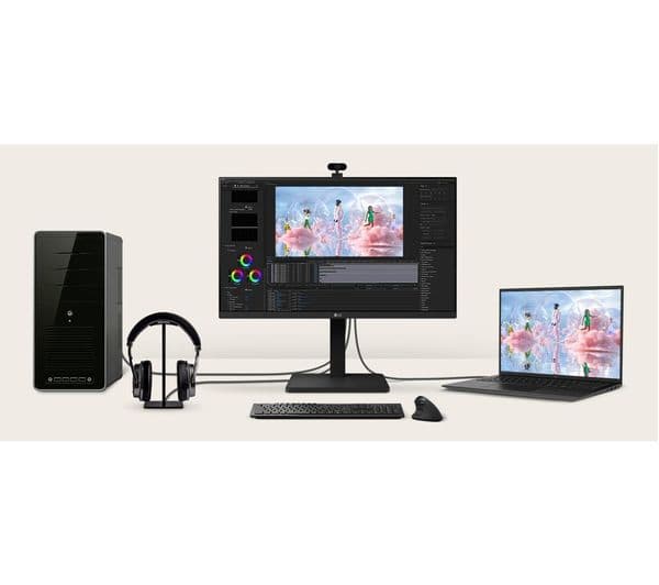 LG 24BA450-B Full HD 24" LED Monitor - Black - Image 5
