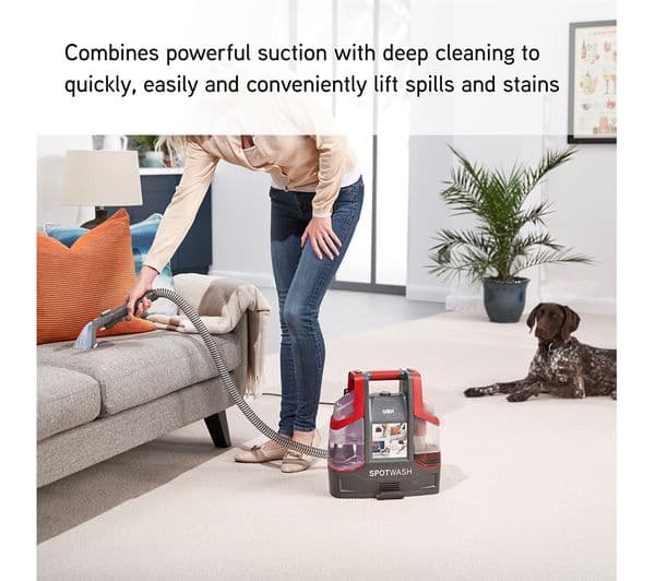 VAX SpotWash CDCW-CSXS Carpet Cleaner - Graphite & Red - Image 3
