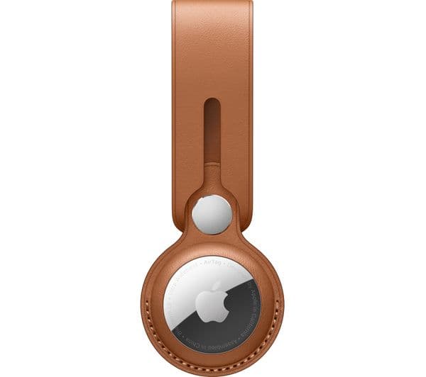 APPLE AirTag Leather Loop - Saddle Brown - Image 1