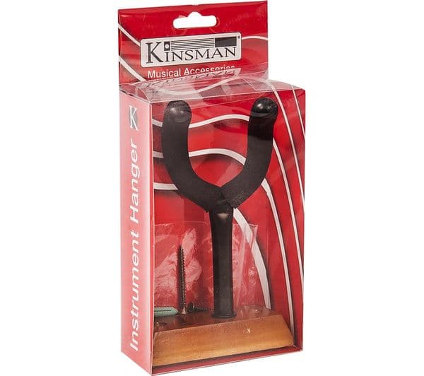 KINSMAN KWH2 Ukulele Wall Hanger - Black - Image 2