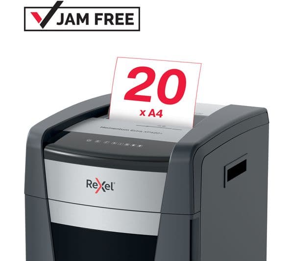 REXEL Momentum Extra XP420+ Cross Cut Paper Shredder - Image 2