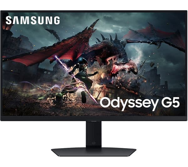 SAMSUNG Odyssey G5 LS27DG502EUXXU Quad HD 27" IPS LCD Gaming Monitor - Black - Image 1