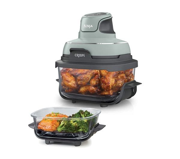 Ninja Crispi FN101UKSG 4-in-1 Portable Glass Air Fryer - Sage Green - Image 1