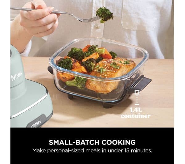 Ninja Crispi FN101UKSG 4-in-1 Portable Glass Air Fryer - Sage Green - Image 7
