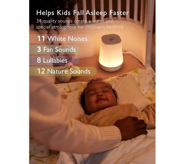MOMCOZY Smart Baby Sound Machine - White - Image 2