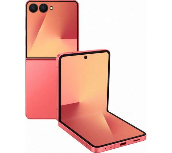 Samsung Galaxy Z Flip7 5G 256GB Foldable Smartphone Android Phone -  Coral Red - Image 1
