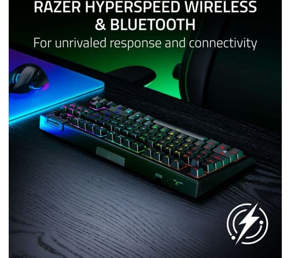 Razer BlackWidow V4 Tenkeyless Wireless Keyboard Black - Image 2