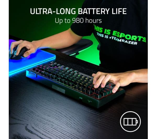 Razer BlackWidow V4 Tenkeyless Wireless Keyboard Black - Image 6