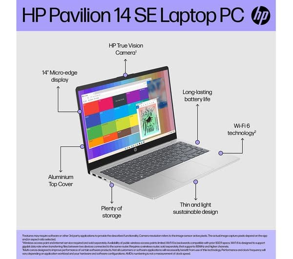 HP Pavilion SE 14-ep0529sa 14" Laptop - Intel® Core™ i5, 256 GB SSD, Silver - Image 10