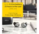 JABRA Elite 85t Wireless Bluetooth Noise-Cancelling Earbuds - Titanium Black thumbnail 6