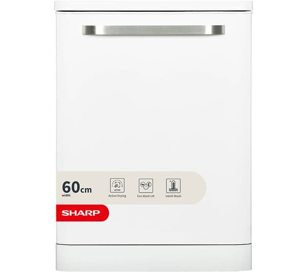 SHARP QW-DX41F47EW Full-size Dishwasher - White - Image 1