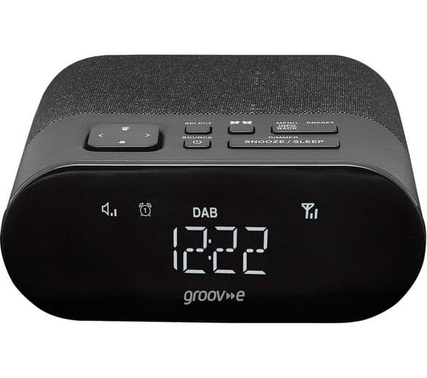 Groov-e GV-CR03 Clock Radio Black - Image 1