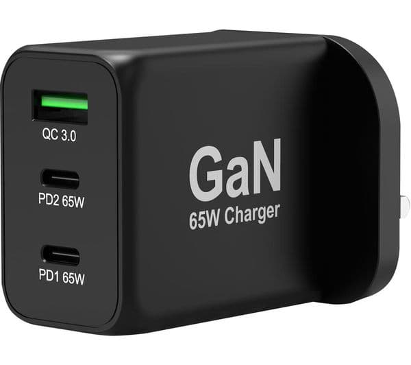 PORT DESIGNS PORT Connect 3-Port USB Wall Charger Black