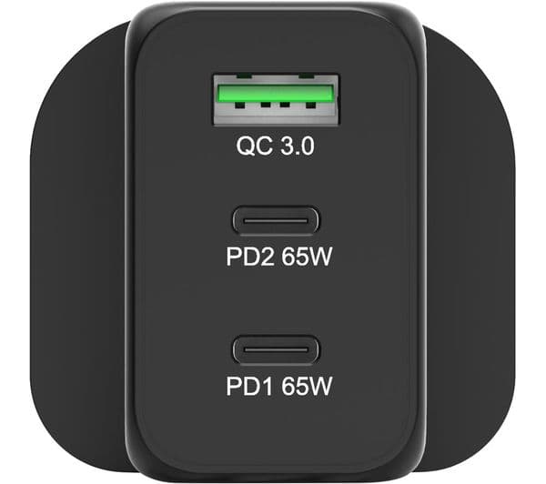 PORT DESIGNS PORT Connect 3-Port USB Wall Charger Black - Image 5