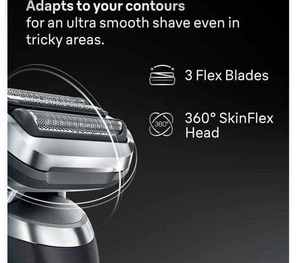 BRAUN Series 7 72-G7200CC Wet & Dry Foil Shaver & 4-in-1 SmartCare Centre - Grey - Image 2