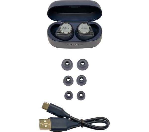 JABRA Elite Active 75T Wireless Charging Enabled Wireless Bluetooth Earphones - Navy - Image 7