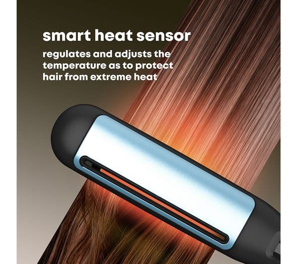 REVAMP Hydro Shield X Shine Ceramic Hair Straightener - Black - Image 8