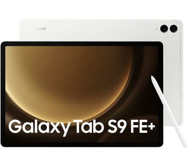 Samsung Galaxy Tab S9 FE+ 12.4 Inch 256GB 12GB RAM WiFi Android Tablet - Silver - Image 1