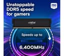 CRUCIAL Pro 32 GB 6400 MHz DDR5 Memory Kit - 16 GB x 2 thumbnail 2