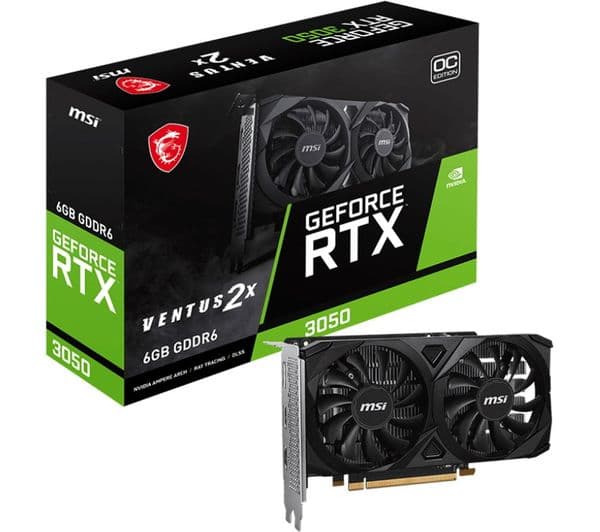 MSI GeForce RTX 3050 6GB VENTUS 2X Black - Image 4