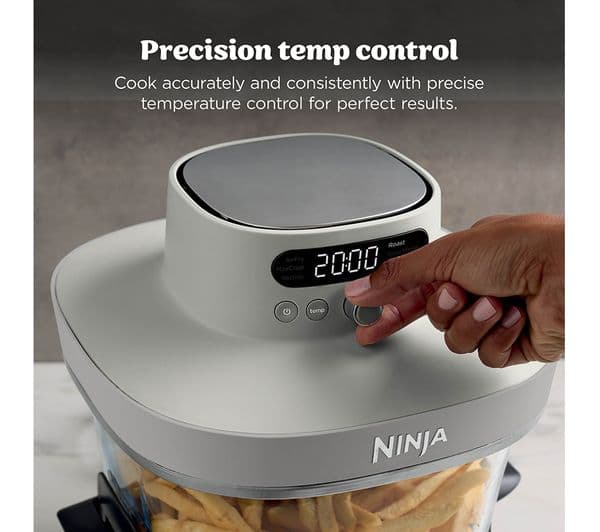 Ninja CRISPi Pro AS101UKLG 7-in-1 Glass Air Fryer - Bone - Image 2