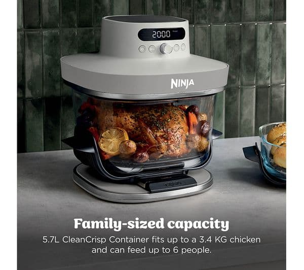 Ninja CRISPi Pro AS101UKLG 7-in-1 Glass Air Fryer - Bone - Image 3