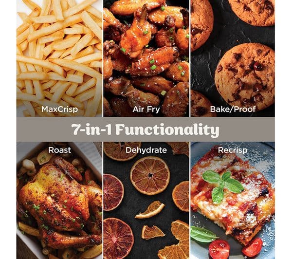 Ninja CRISPi Pro AS101UKLG 7-in-1 Glass Air Fryer - Bone - Image 4