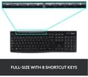 Logitech MK270 Keyboard Mouse Set Black thumbnail 5