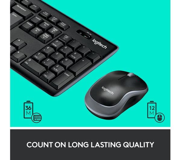 Logitech MK270 Keyboard Mouse Set Black - Image 6