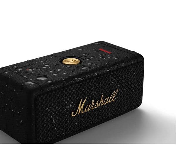 MARSHALL Emberton II Portable Bluetooth Speaker - Black & Brass - Image 6