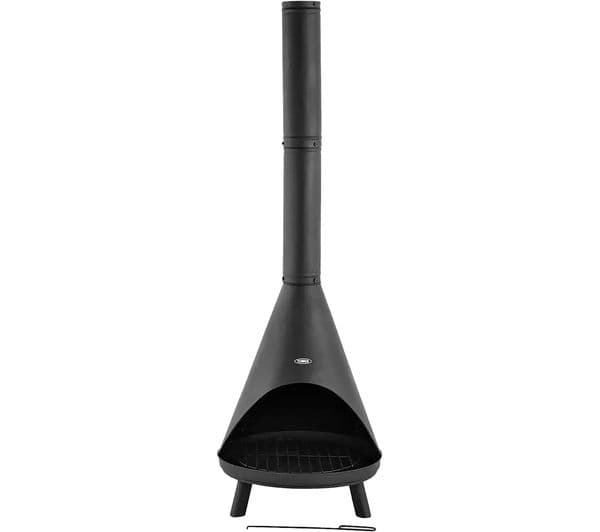 TOWER Comet T978538 Outdoor Chiminea Fire Pit - Black - Image 1