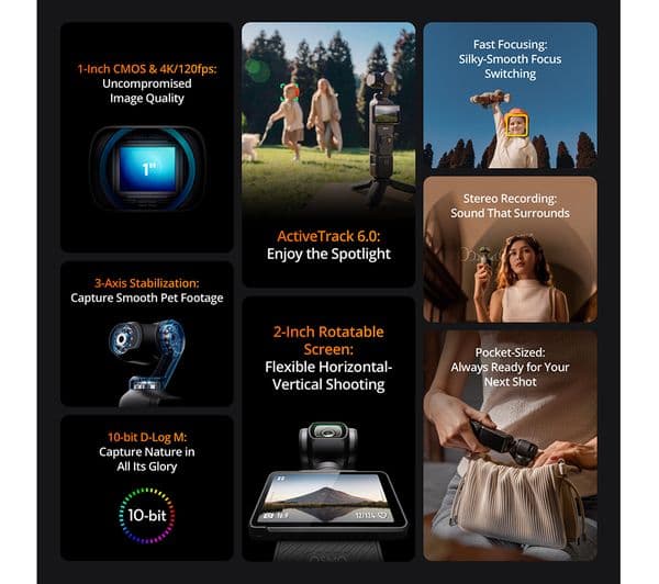 DJI Osmo Pocket 3 4K Action Camera Black - Image 9