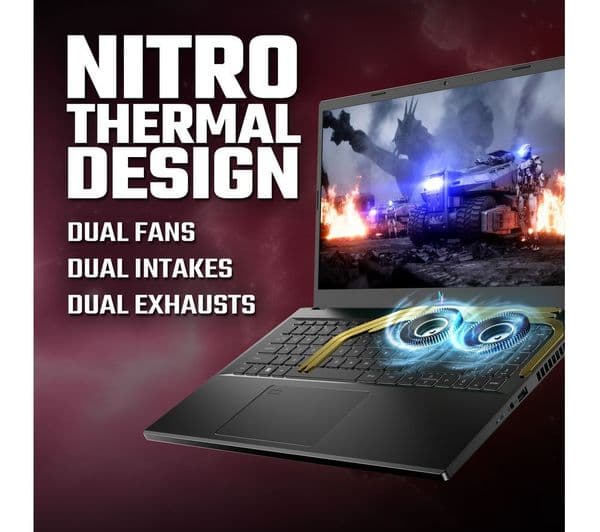 Acer Nitro V15 15.6" Gaming Laptop - AMD Ryzen 7, RTX 4060, 512 GB SSD - Image 6