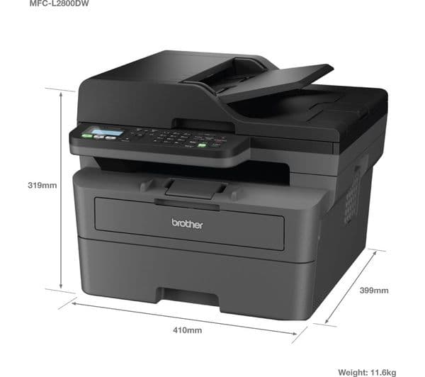 Brother MFC-L2800DW - multifunction printer - B/W - Image 2