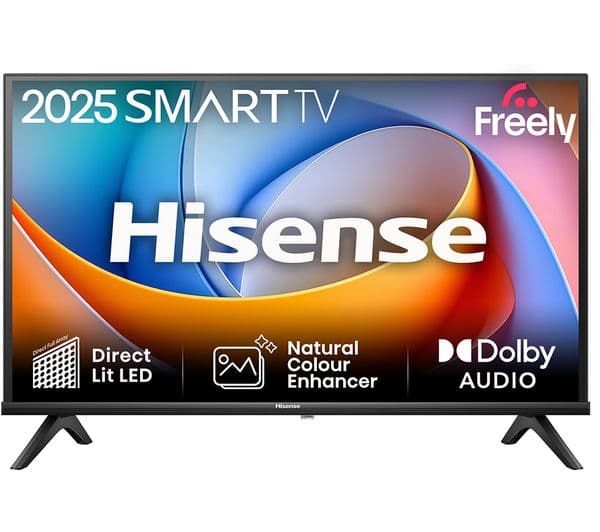 Hisense A4Q 32 Inch 32A4QTUK HD Ready HDR Smart TV with Freely - Black - Image 1