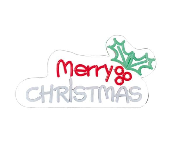 PREMIER 40 cm Merry Christmas Hanging Neon Sign - Image 3